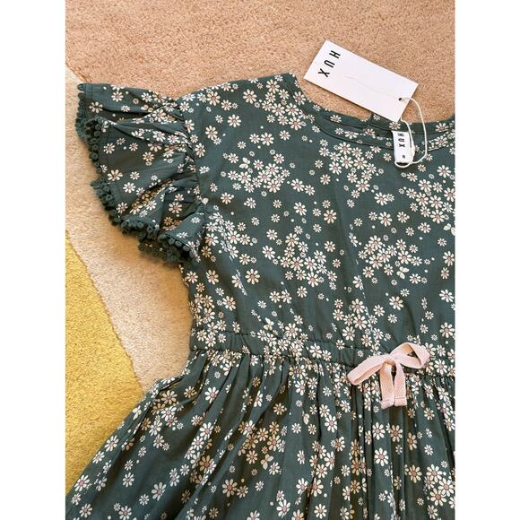 Huxbaby Green Daisy 🌼 Dress - Picture 3 of 7